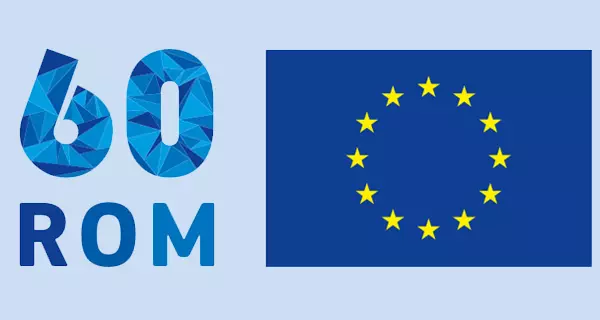 Zum Dossier (Grafik: Symbol für 60 Jahre Römischen Verträge)